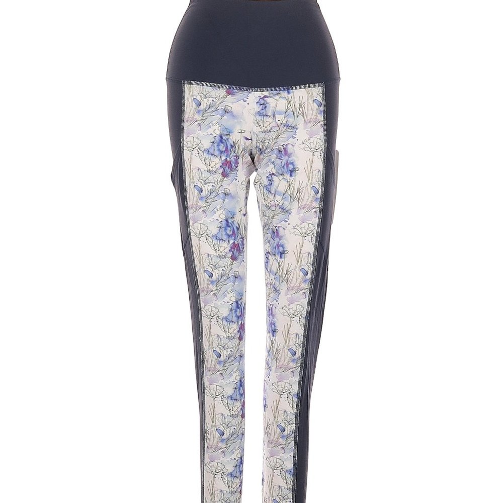 Amari Active Rise Legging Poppy Print Indigo Blue NWT Size XS